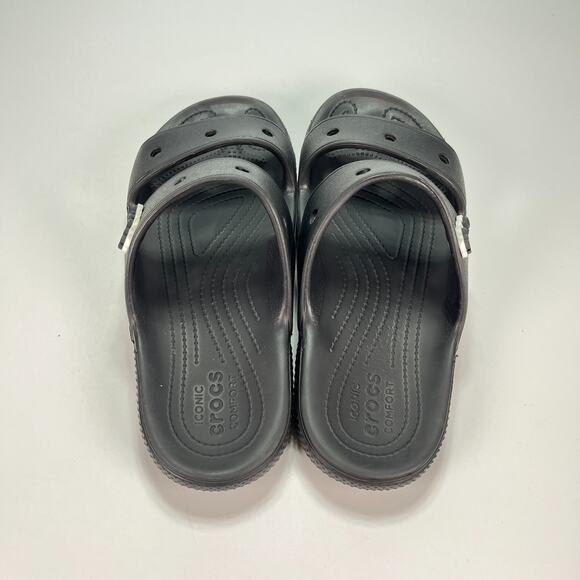 Crocs Classic Black All Terrain Slide Sandals Lightweight Men's Size 9 - Picture 5 of 9